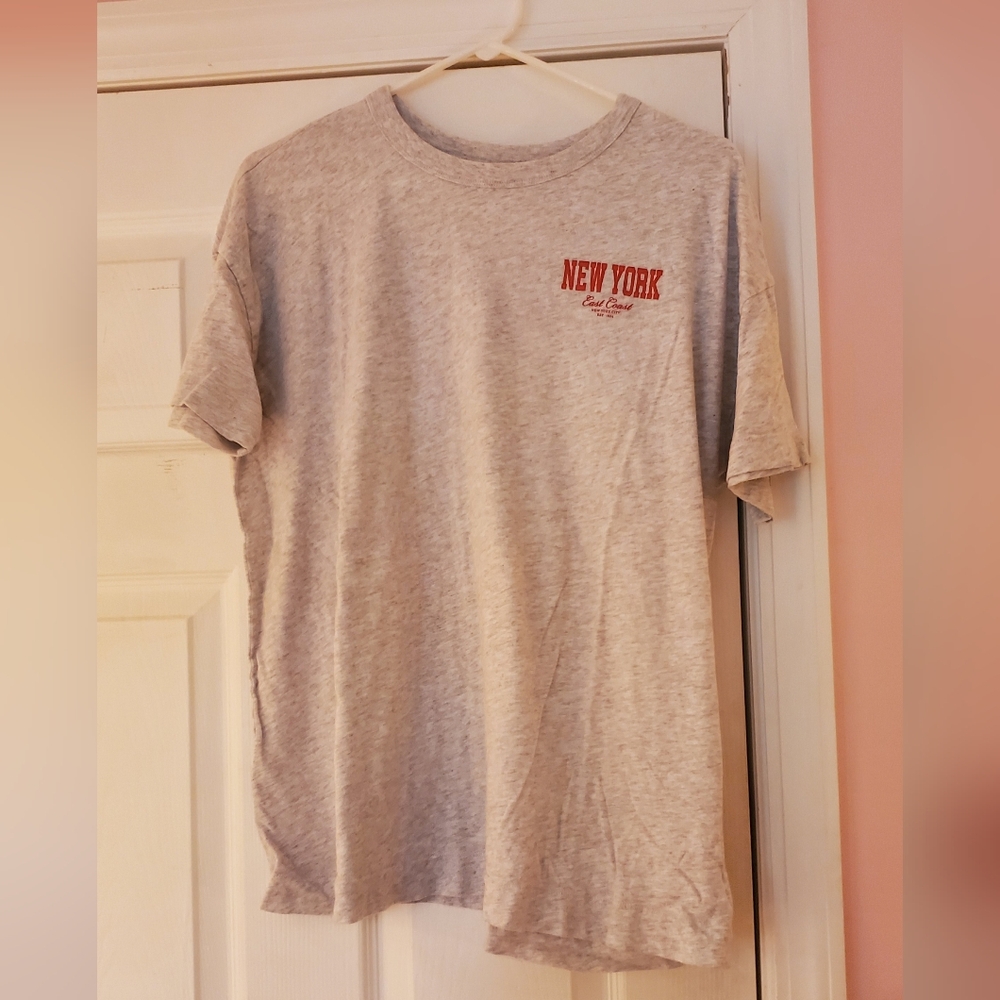 Gray New York Graphic T-Shirt